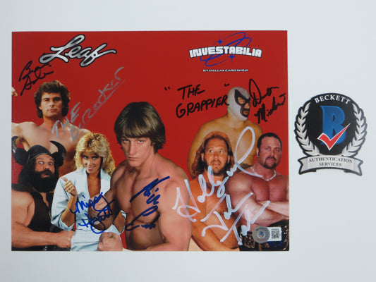 INVESTABILIA by the DALLAS CARD SHOW SIGNED 8x10 Red PHOTO Von Erich +MORE BAS
