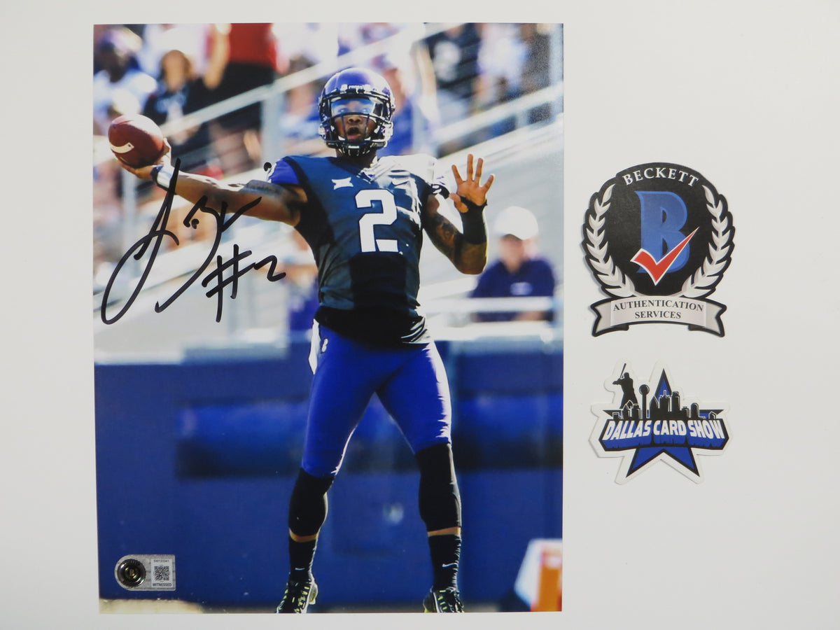 TREVONE BOYKIN TCU HORNED FROGS SIGNED 8x10 PHOTO Passing BAS