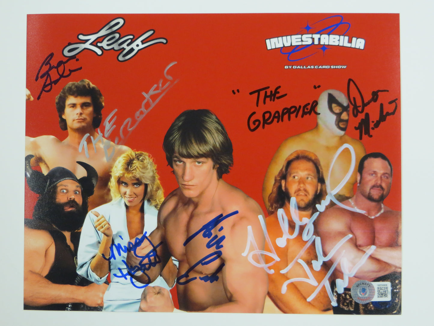 INVESTABILIA by the DALLAS CARD SHOW SIGNED 8x10 Red PHOTO Von Erich +MORE BAS