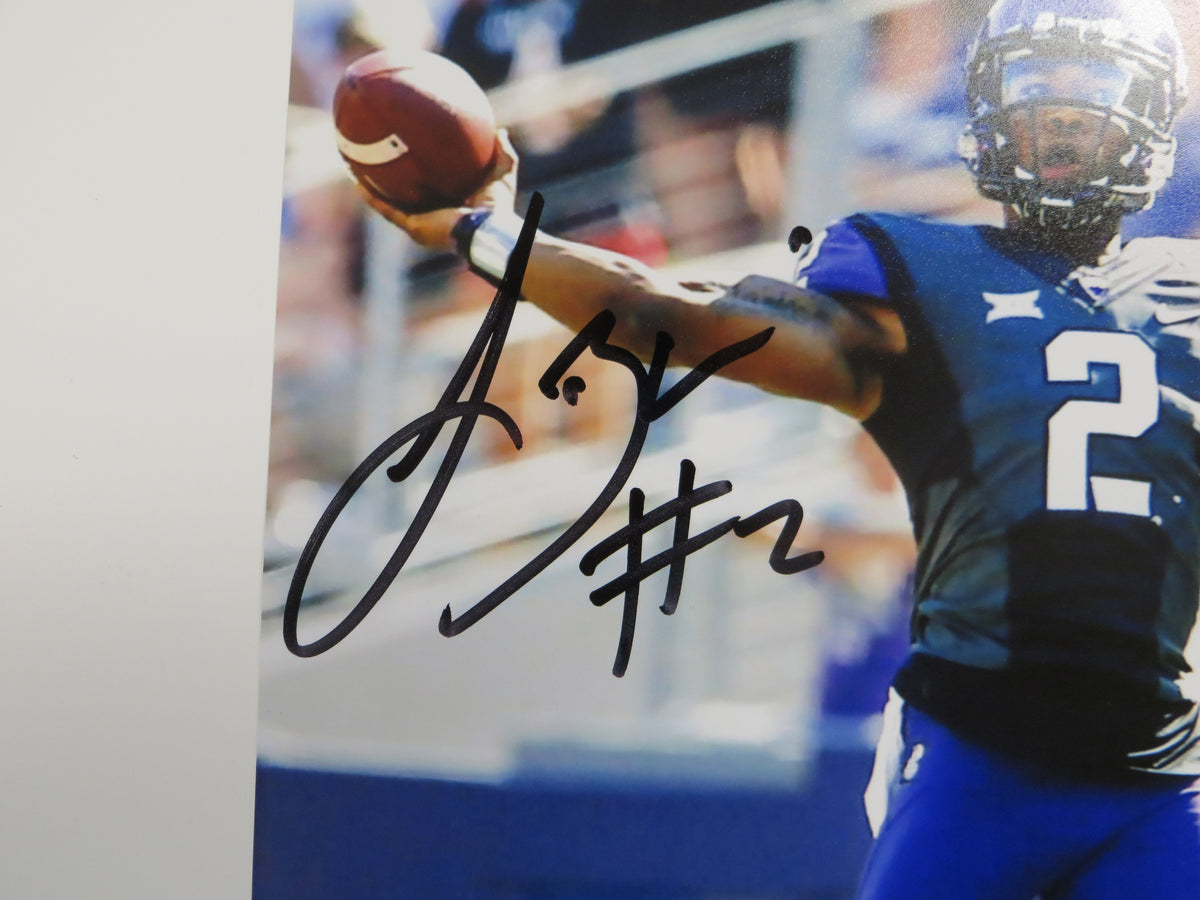 TREVONE BOYKIN TCU HORNED FROGS SIGNED 8x10 PHOTO Passing BAS