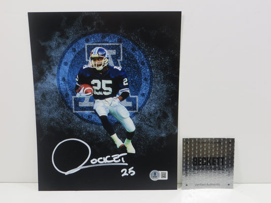 RAGHIB ROCKET ISMAIL TORONTO ARGONAUTS SIGNED 8x10 PHOTO LOGO BAS