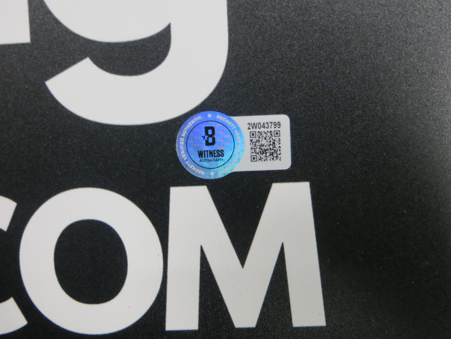 DANE DUNNING SIGNED 24x36 Dallas Card Show FOAM BOARD BAS COA