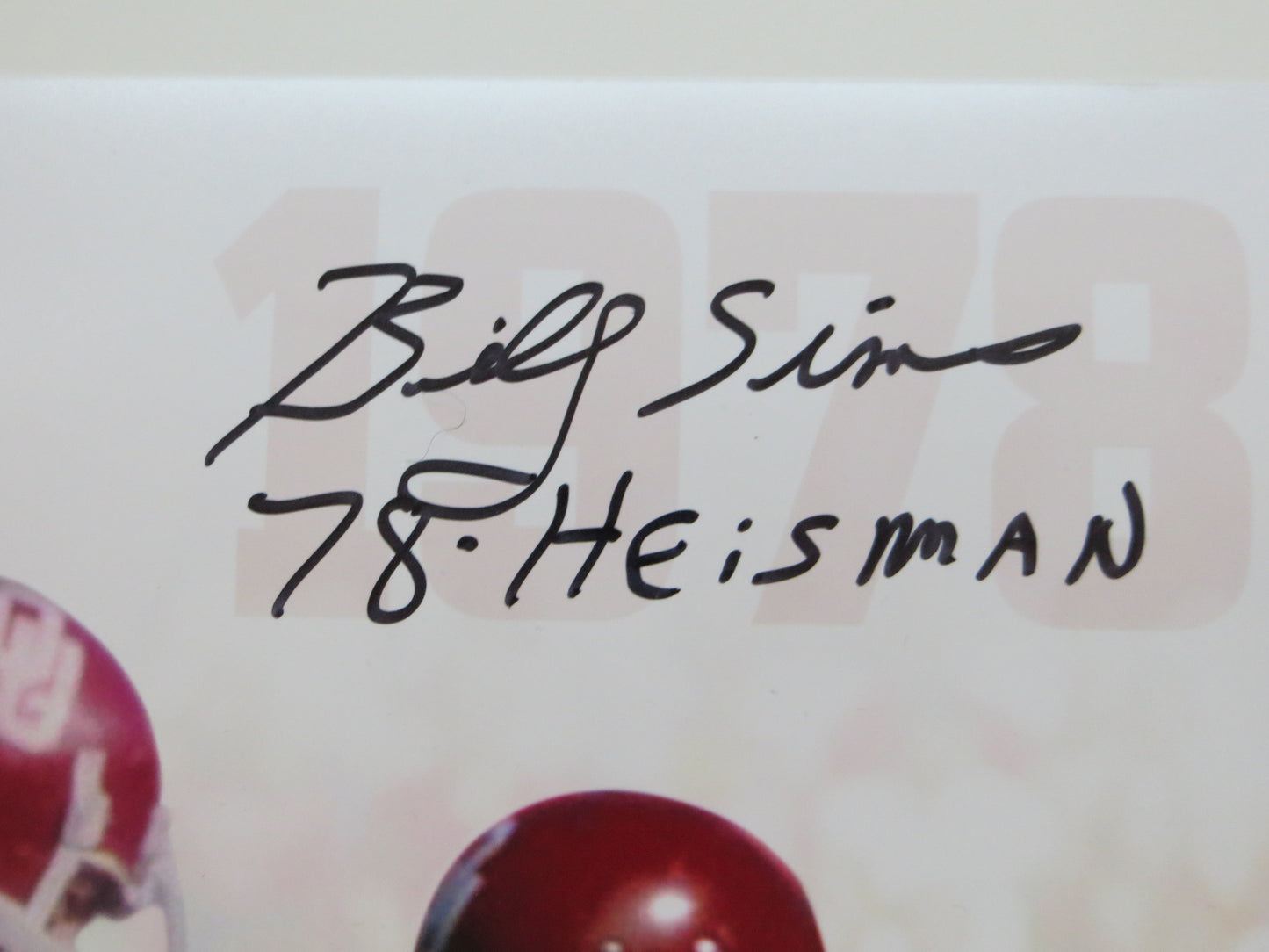 OKLAHOMA OU SOONERS HEISMAN BILLY SIMS STEVE OWENS JASON WHITE SIGNED Custom 16x20 BAS