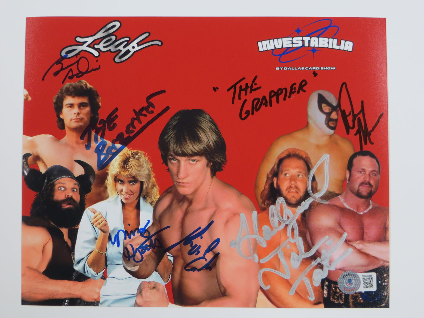 INVESTABILIA by the DALLAS CARD SHOW SIGNED 8x10 Red PHOTO Von Erich +MORE BAS