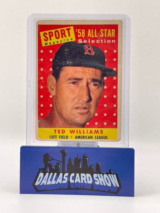 1958 Topps - Sport Magazine '58 All Star Selection Ted Williams #485
