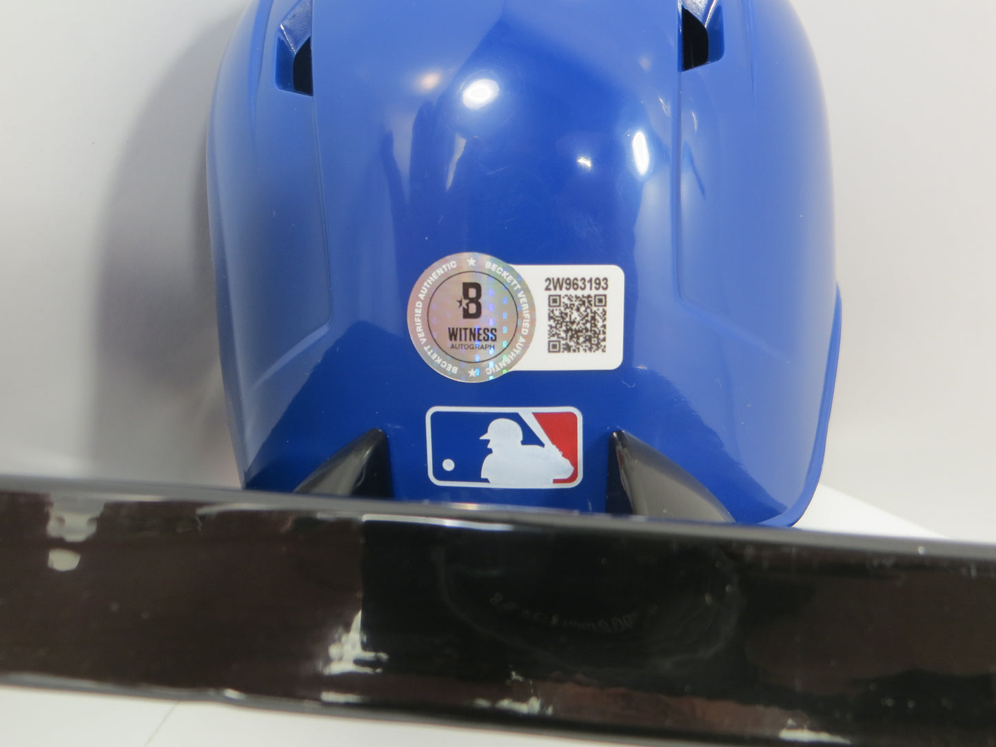 SEBASTIAN WALCOTT SIGNED TEXAS RANGERS MINI RAWLINGS BATTING HELMET BAS