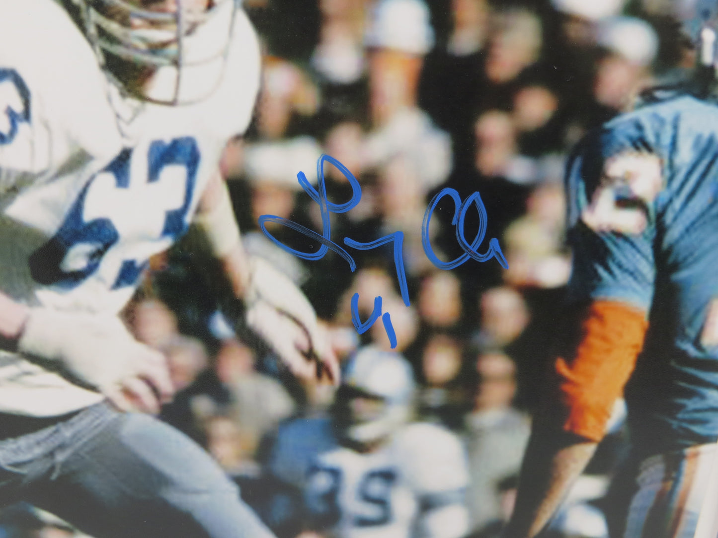 LARRY COLE Dallas Cowboys SIGNED 8x10 PHOTO w/SB VI JSA COA