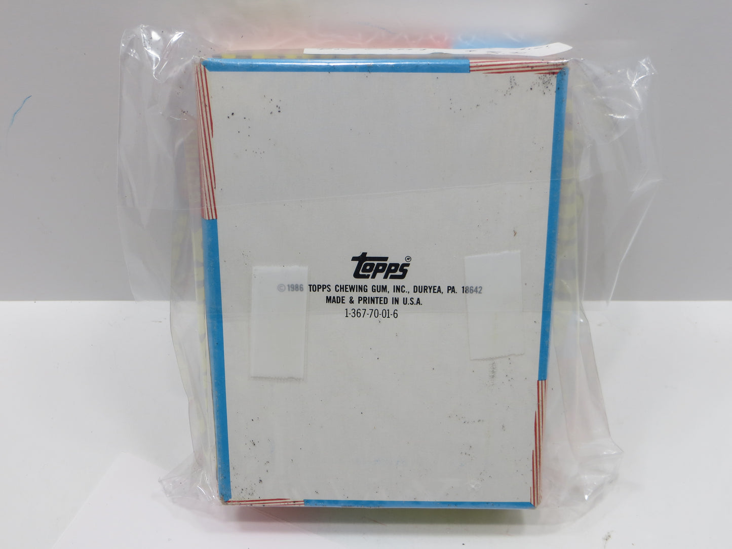 1986 TOPPS BASEBALL MAJOR LEAGUE LEADERS SUPER GLOSSY EMPTY BOX
