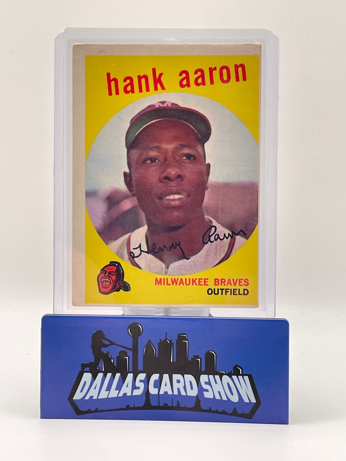 1959 Topps Hank Aaron #380 HOF Milwaukee Braves