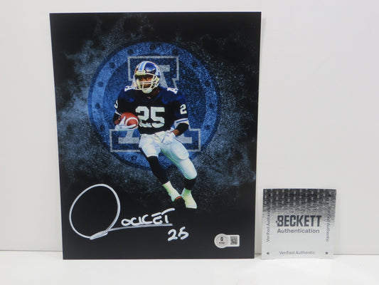 RAGHIB ROCKET ISMAIL TORONTO ARGONAUTS SIGNED 8x10 PHOTO LOGO BAS
