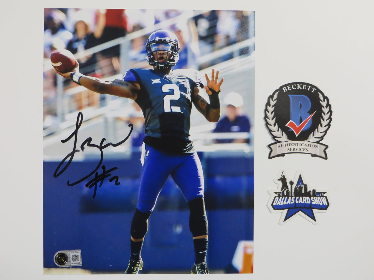 TREVONE BOYKIN TCU HORNED FROGS SIGNED 8x10 PHOTO Passing BAS
