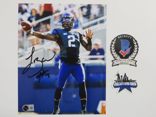 TREVONE BOYKIN TCU HORNED FROGS SIGNED 8x10 PHOTO Passing BAS