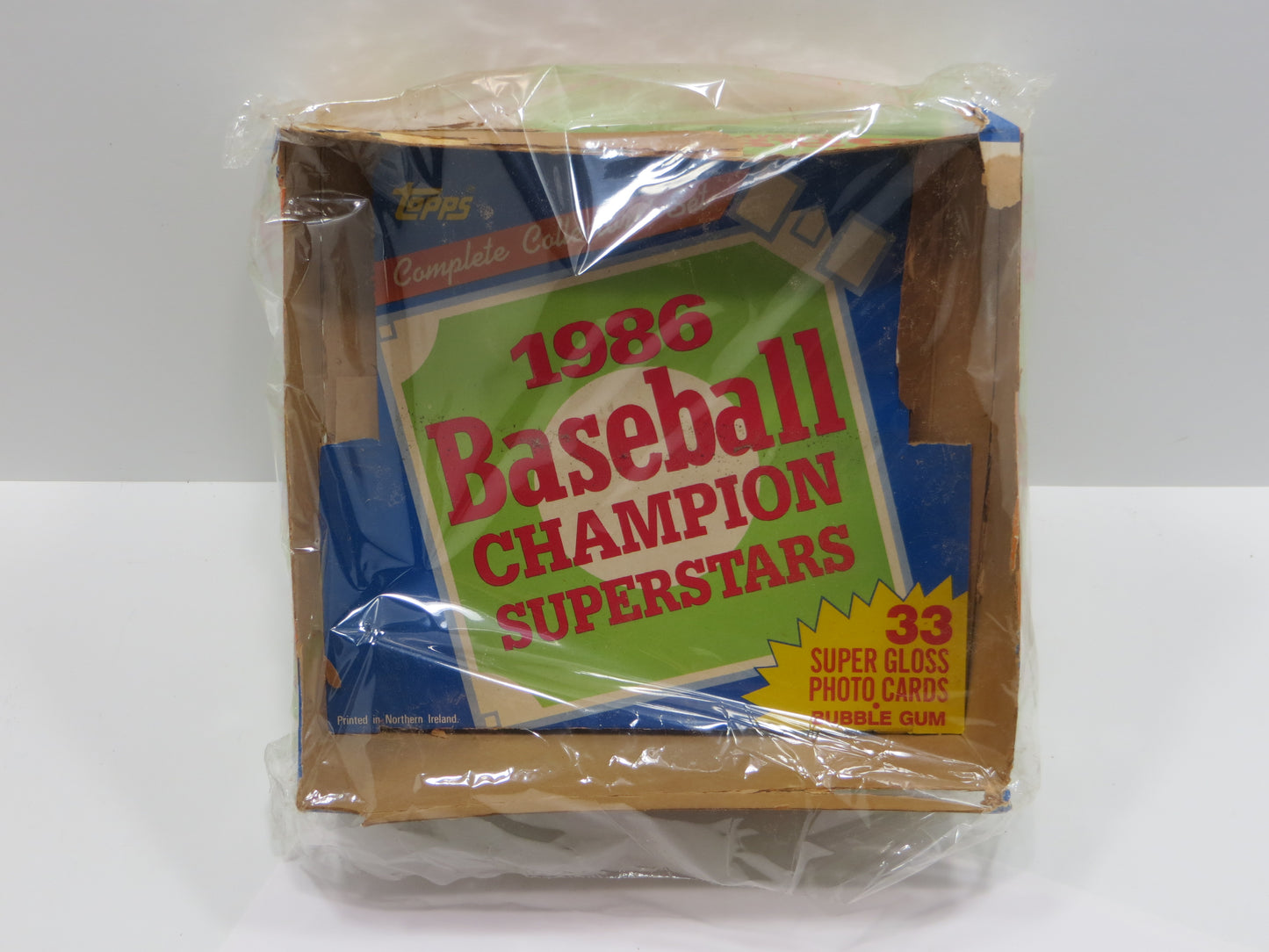 1986 TOPPS MAJOR LEAGUE BASEBALL CHAMPION SUPERSTARS EMPTY BOX