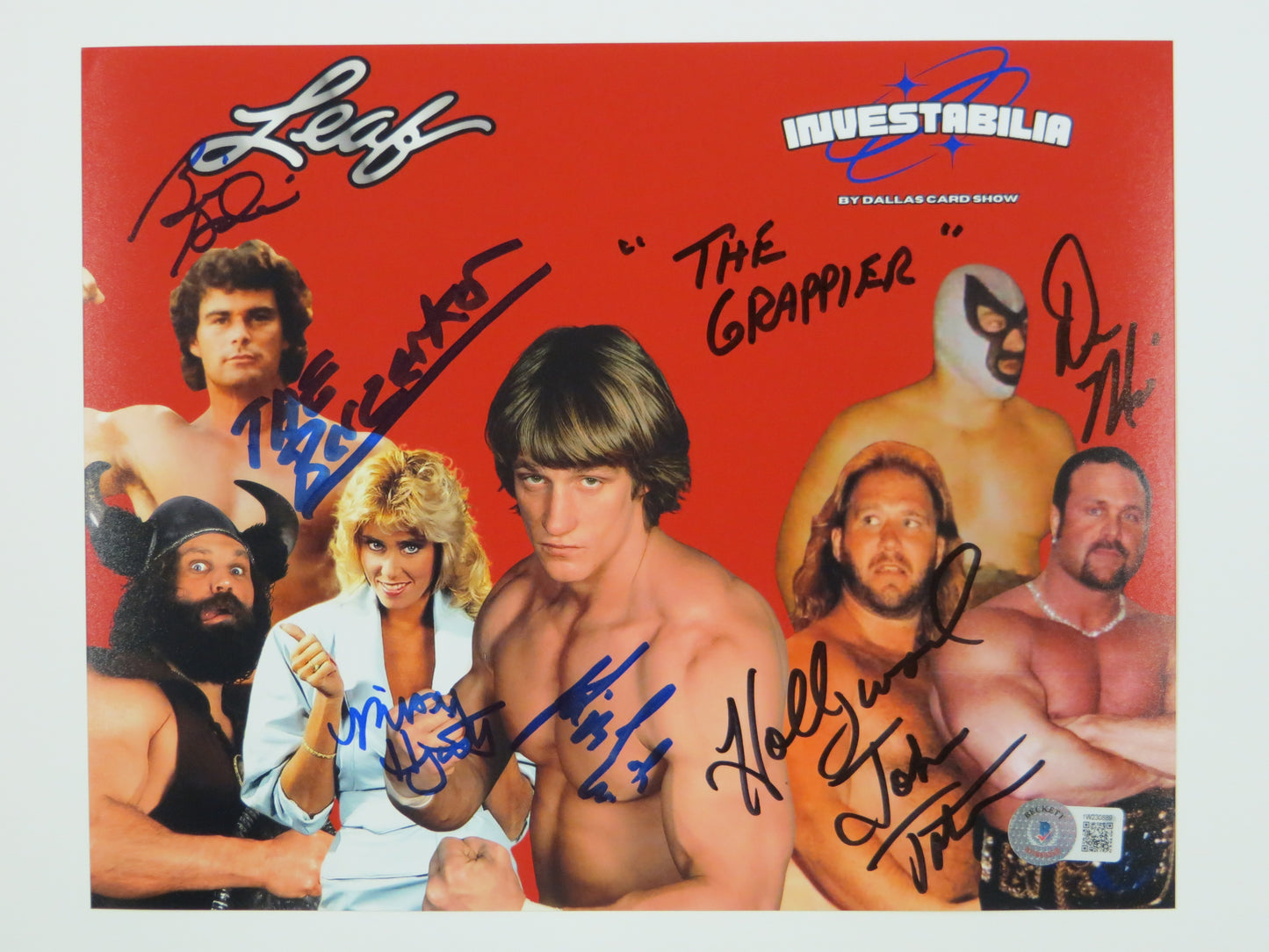 INVESTABILIA by the DALLAS CARD SHOW SIGNED 8x10 Red PHOTO Von Erich +MORE BAS