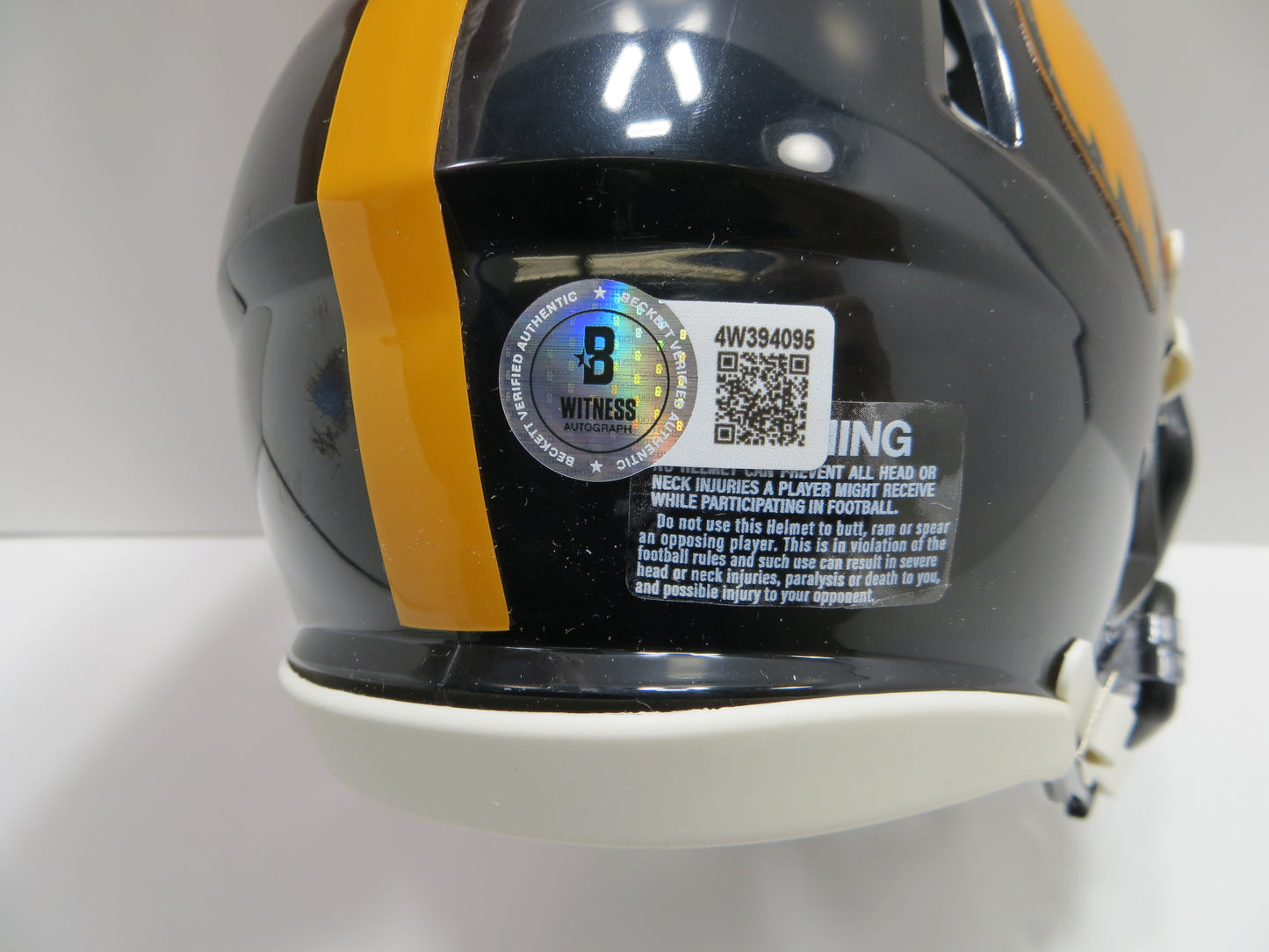 BOB STOOPS SIGNED IOWA HAWKEYES MINI HELMET OU Sooners BAS COA