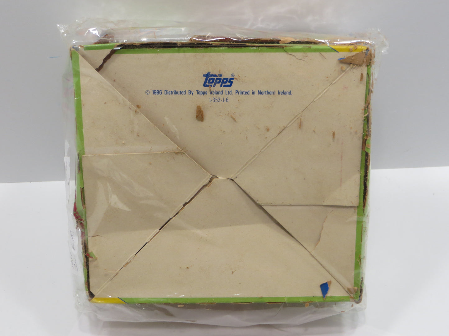 1986 TOPPS MAJOR LEAGUE BASEBALL CHAMPION SUPERSTARS EMPTY BOX