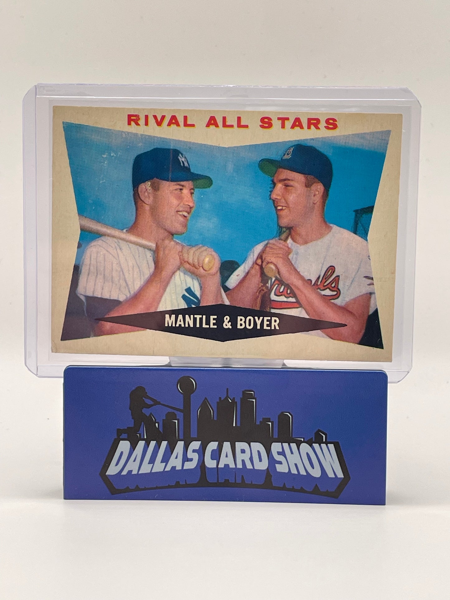 1960 Topps Mickey Mantle Ken Boyer #160 Rival All Stars Yankees Baseball Card