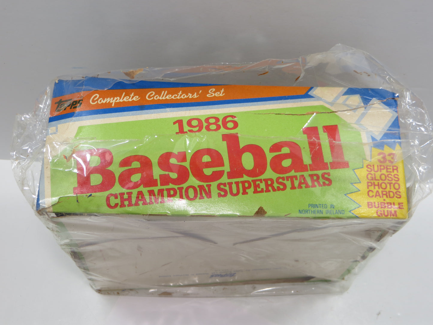 1986 TOPPS MAJOR LEAGUE BASEBALL CHAMPION SUPERSTARS EMPTY BOX