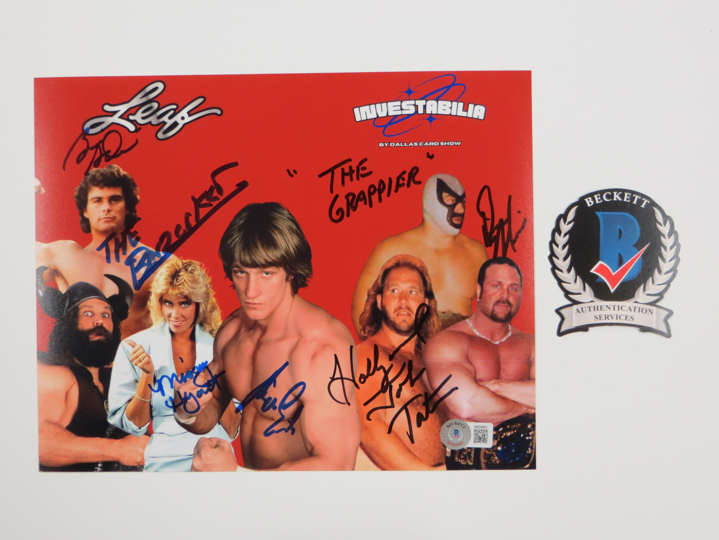 INVESTABILIA by the DALLAS CARD SHOW SIGNED 8x10 Red PHOTO Von Erich +MORE BAS