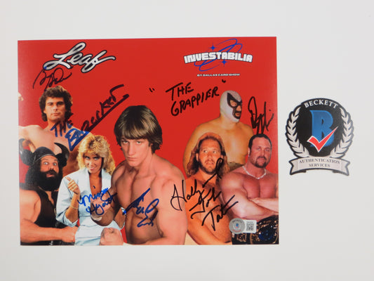 INVESTABILIA by the DALLAS CARD SHOW SIGNED 8x10 Red PHOTO Von Erich +MORE BAS