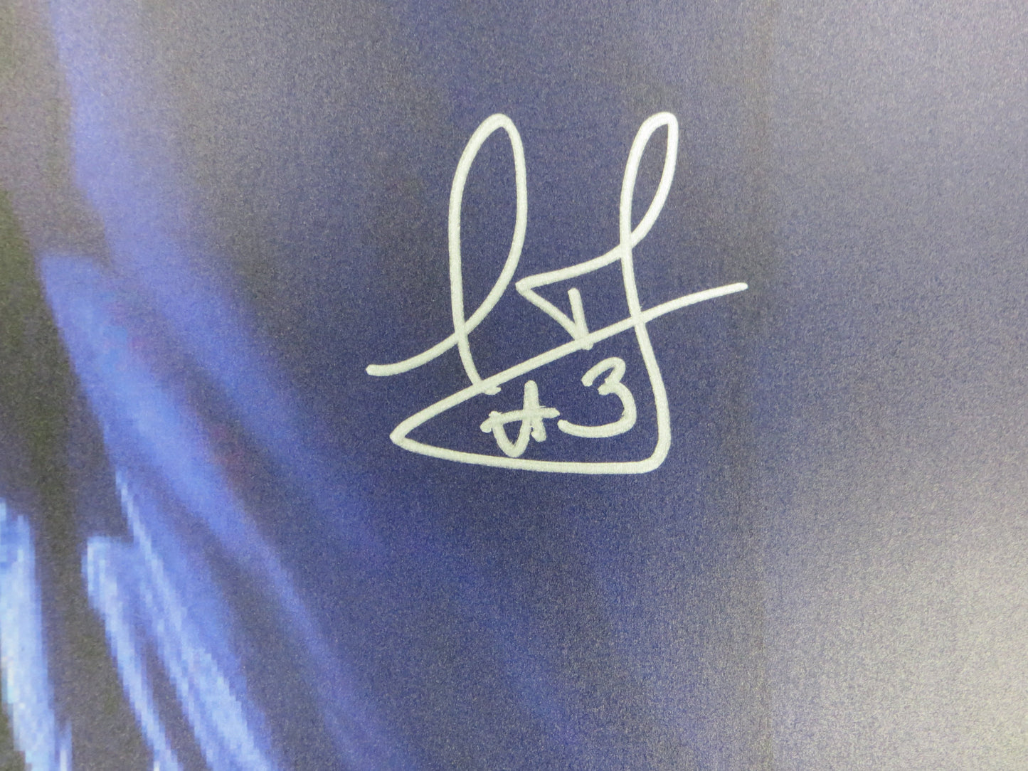 LEODY TAVERAS TEXAS RANGERS SIGNED 24x36 Dallas Card Show FOAM BOARD BAS 2