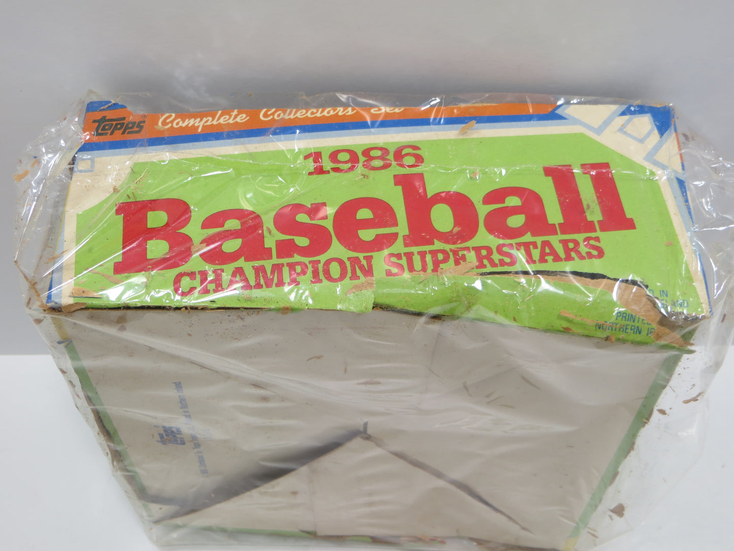 1986 TOPPS MAJOR LEAGUE BASEBALL CHAMPION SUPERSTARS EMPTY BOX
