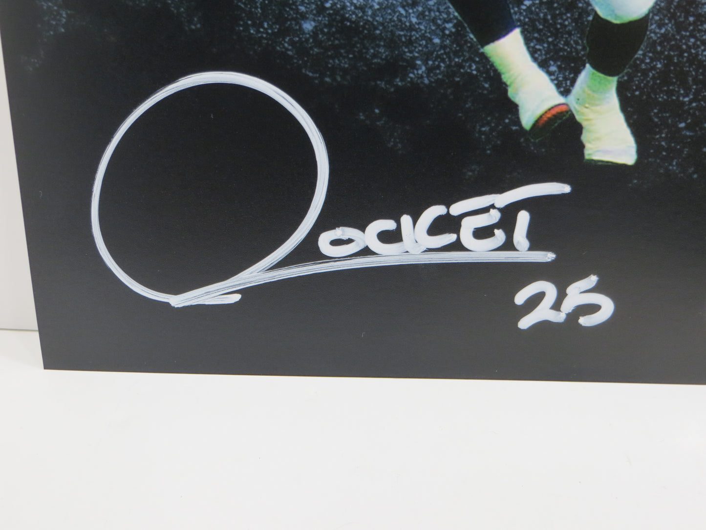 RAGHIB ROCKET ISMAIL TORONTO ARGONAUTS SIGNED 8x10 PHOTO LOGO BAS