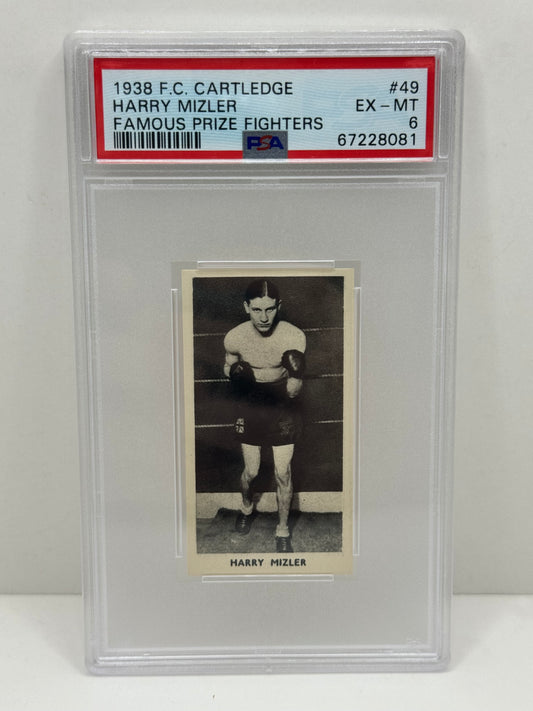 1938 F.C. Cartledge Harry Mizler Famous Prize Fighters #49 PSA 6 EX-MT
