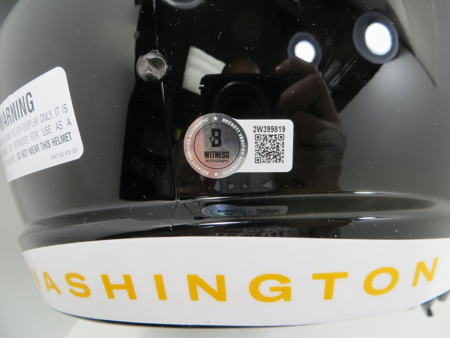 DOUG WILLIAMS WASHINGTON REDSKINS SIGNED RIDDELL SPEED F/S Helmet w/INSC BAS