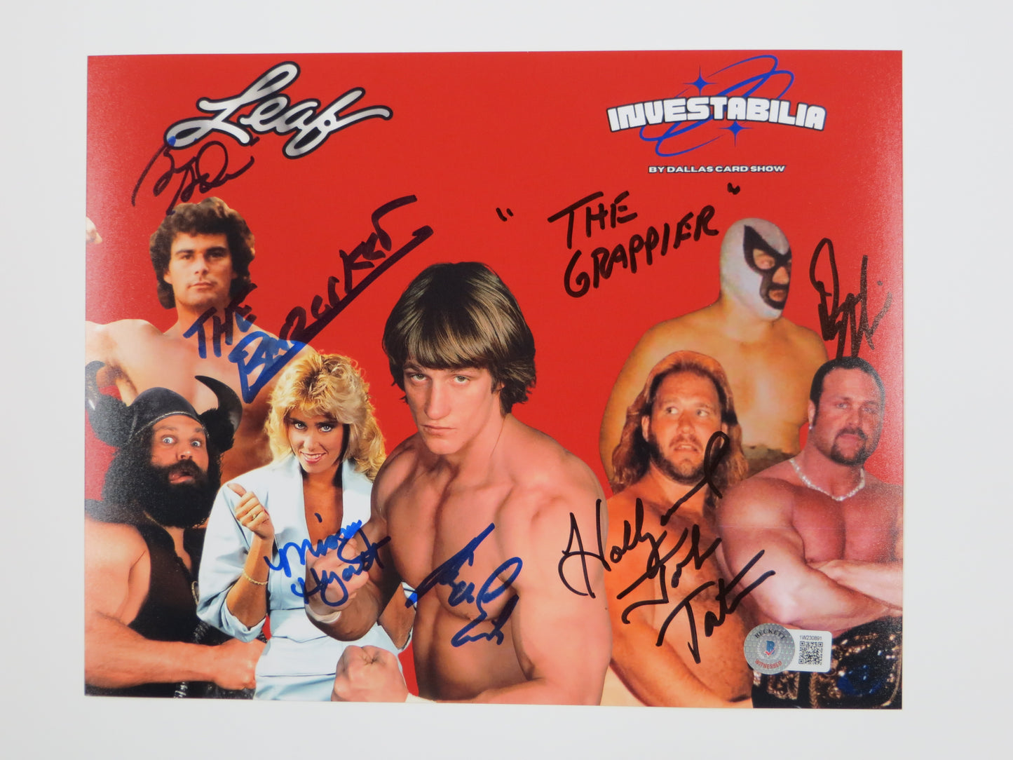 INVESTABILIA by the DALLAS CARD SHOW SIGNED 8x10 Red PHOTO Von Erich +MORE BAS