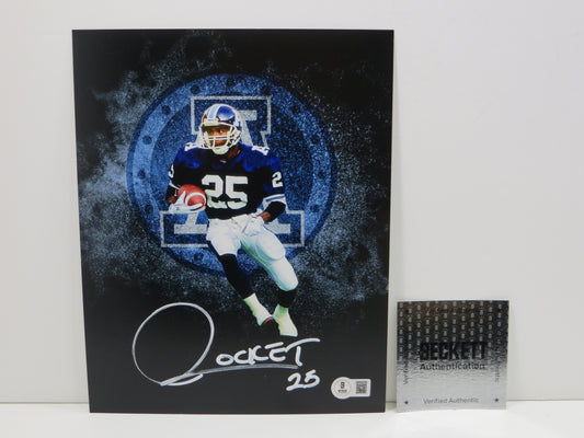 RAGHIB ROCKET ISMAIL TORONTO ARGONAUTS SIGNED 8x10 PHOTO LOGO BAS