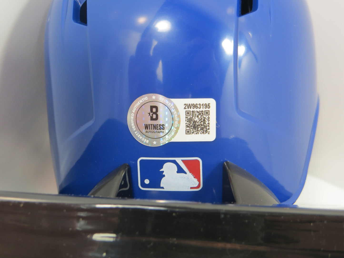 SEBASTIAN WALCOTT SIGNED TEXAS RANGERS MINI RAWLINGS BATTING HELMET BAS