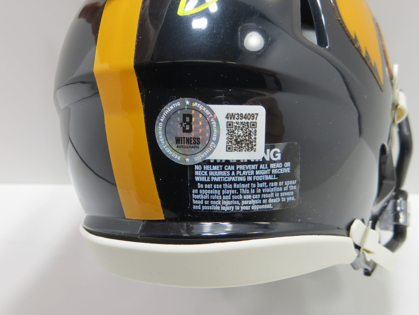 BOB STOOPS SIGNED IOWA HAWKEYES MINI HELMET OU Sooners BAS COA