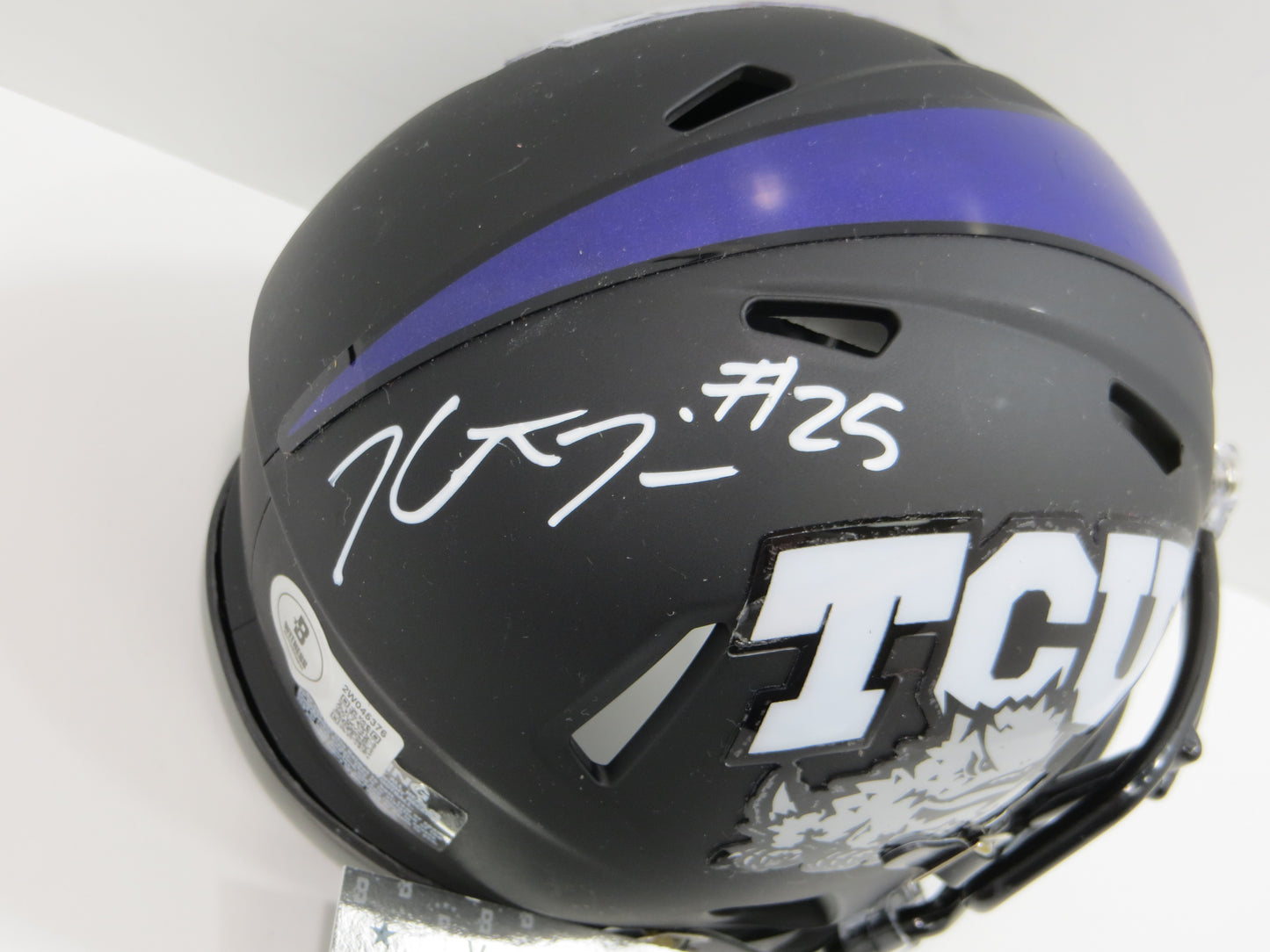 KaVONTAE TURPIN SIGNED TCU HORNED FROGS MINI HELMET Dallas Cowboys BAS COA