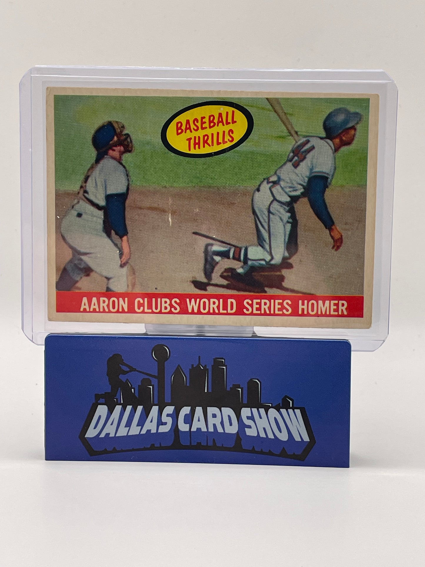 1959 Topps Baseball Thrills Hank Aaron Aaron Clubs World Series Homer #467 HOF
