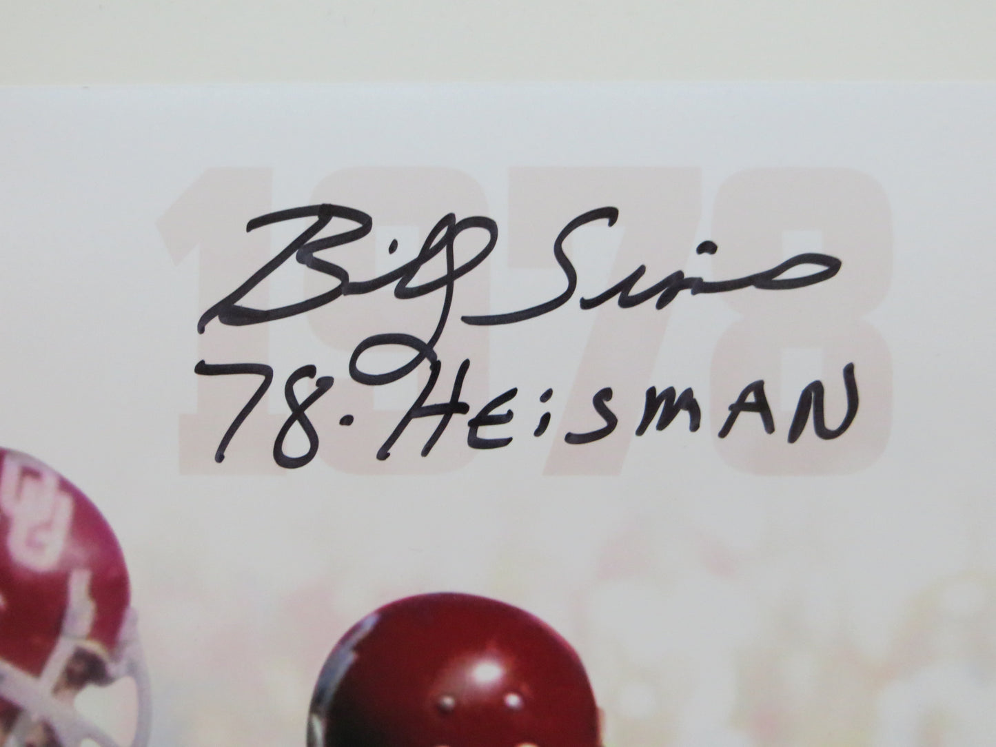 OKLAHOMA OU SOONERS HEISMAN BILLY SIMS STEVE OWENS JASON WHITE SIGNED Custom 16x20 BAS