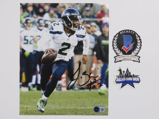 TREVONE BOYKIN SEATTLE SEAHAWKS SIGNED 8x10 PHOTO TCU BAS