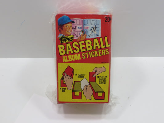 1982 TOPPS BASEBALL ALBUM STICKERS EMPTY BOX