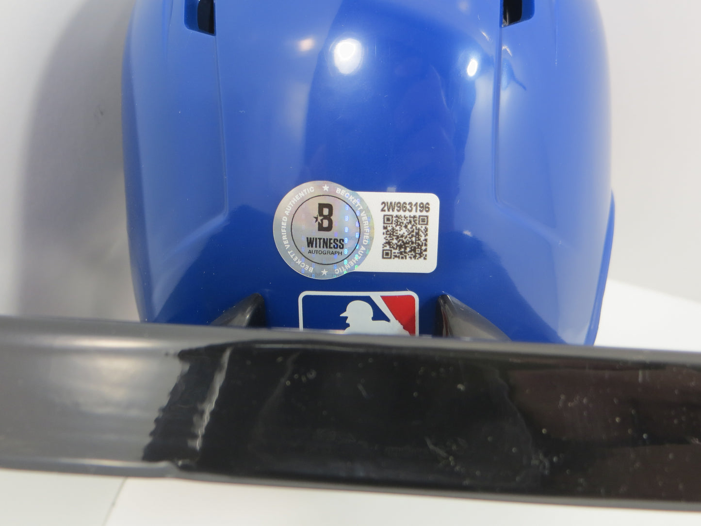 SEBASTIAN WALCOTT SIGNED TEXAS RANGERS MINI RAWLINGS BATTING HELMET BAS