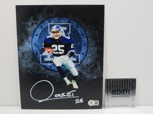 RAGHIB ROCKET ISMAIL TORONTO ARGONAUTS SIGNED 8x10 PHOTO LOGO BAS