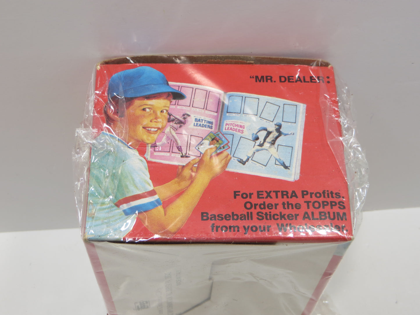 1982 TOPPS BASEBALL ALBUM STICKERS EMPTY BOX