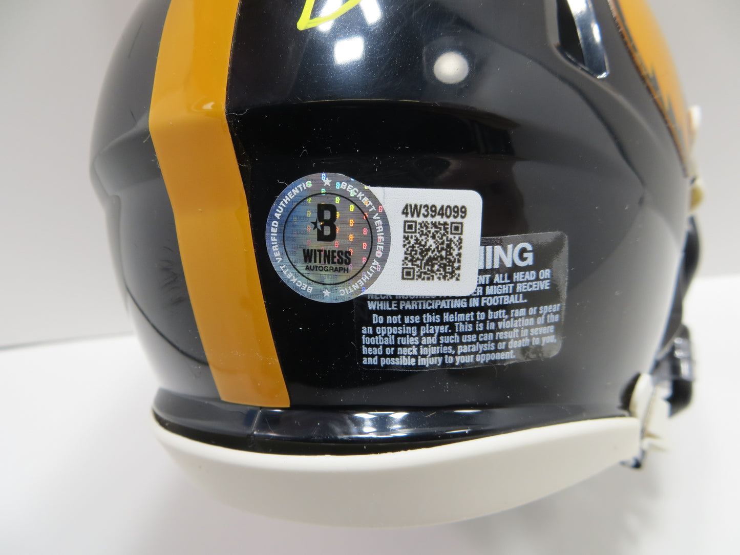 BOB STOOPS SIGNED IOWA HAWKEYES MINI HELMET Oklahoma Sooners BAS