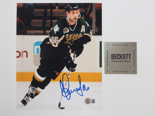 SERGEI ZUBOV DALLAS STARS SIGNED On Ice PHOTO Soviet Union RUSSIA BAS