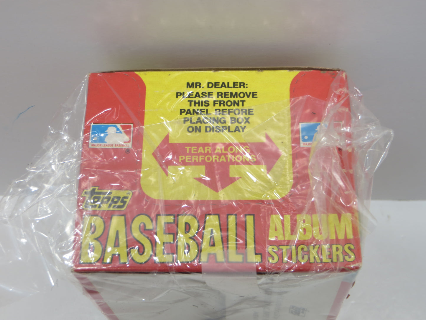 1982 TOPPS BASEBALL ALBUM STICKERS EMPTY BOX