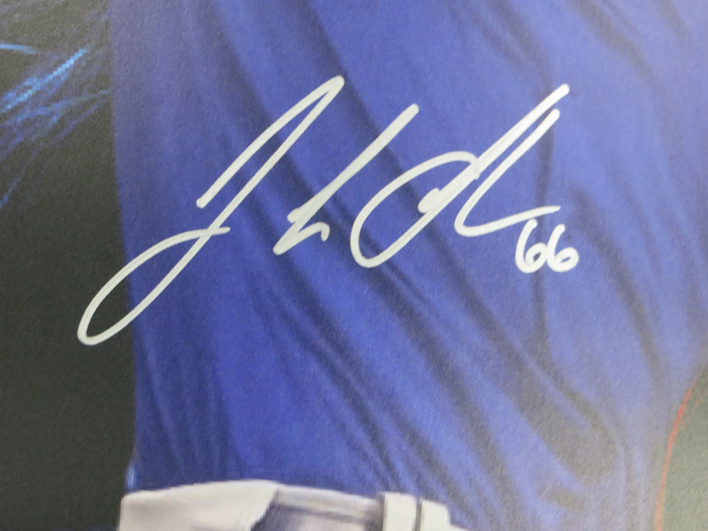 JOSH SBORZ TEXAS RANGERS SIGNED 24x36 Dallas Card Show FOAM BOARD BAS COA