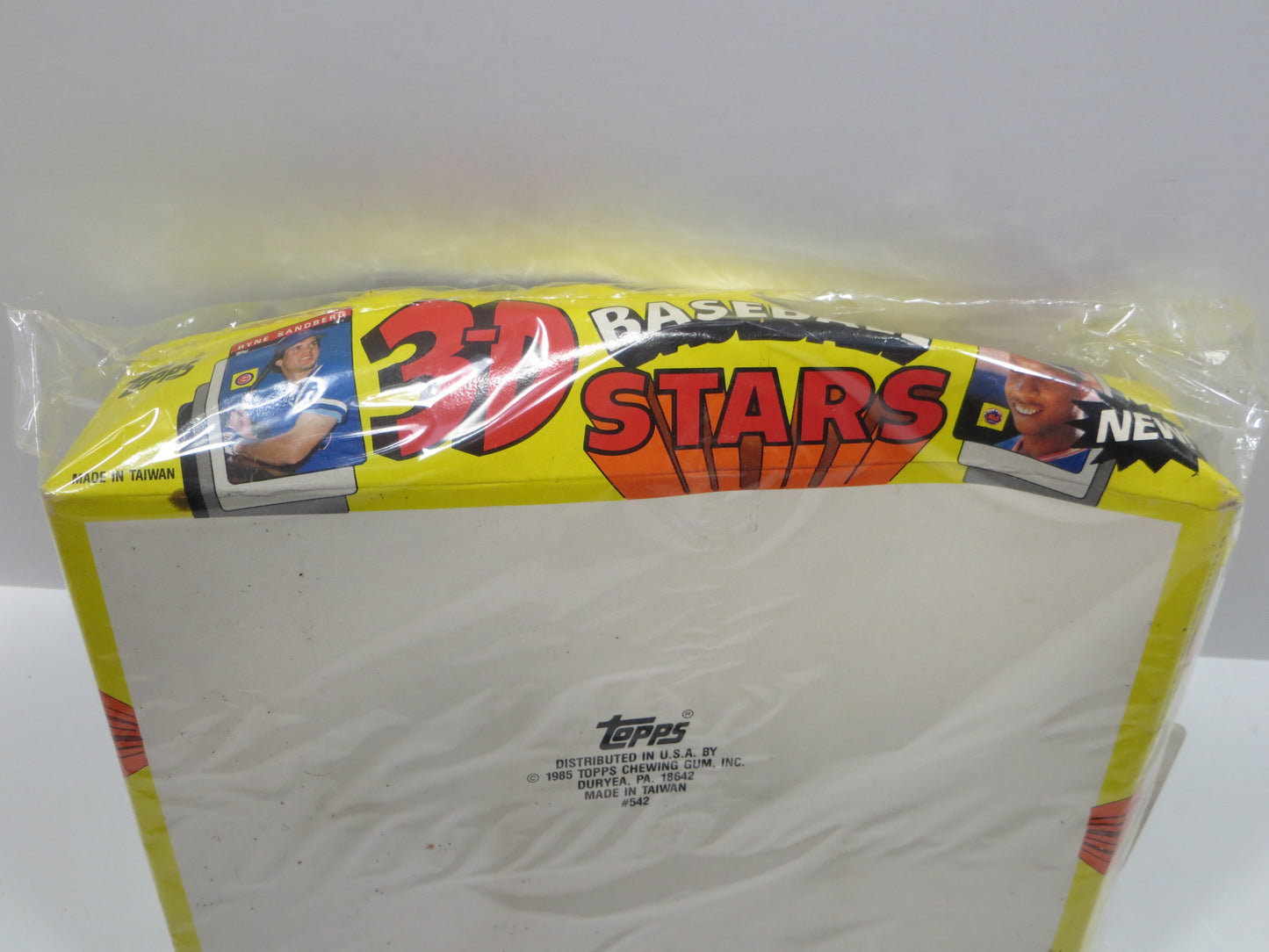 1985 TOPPS BASEBALL 3D BASEBALL STARS EMPTY BOX