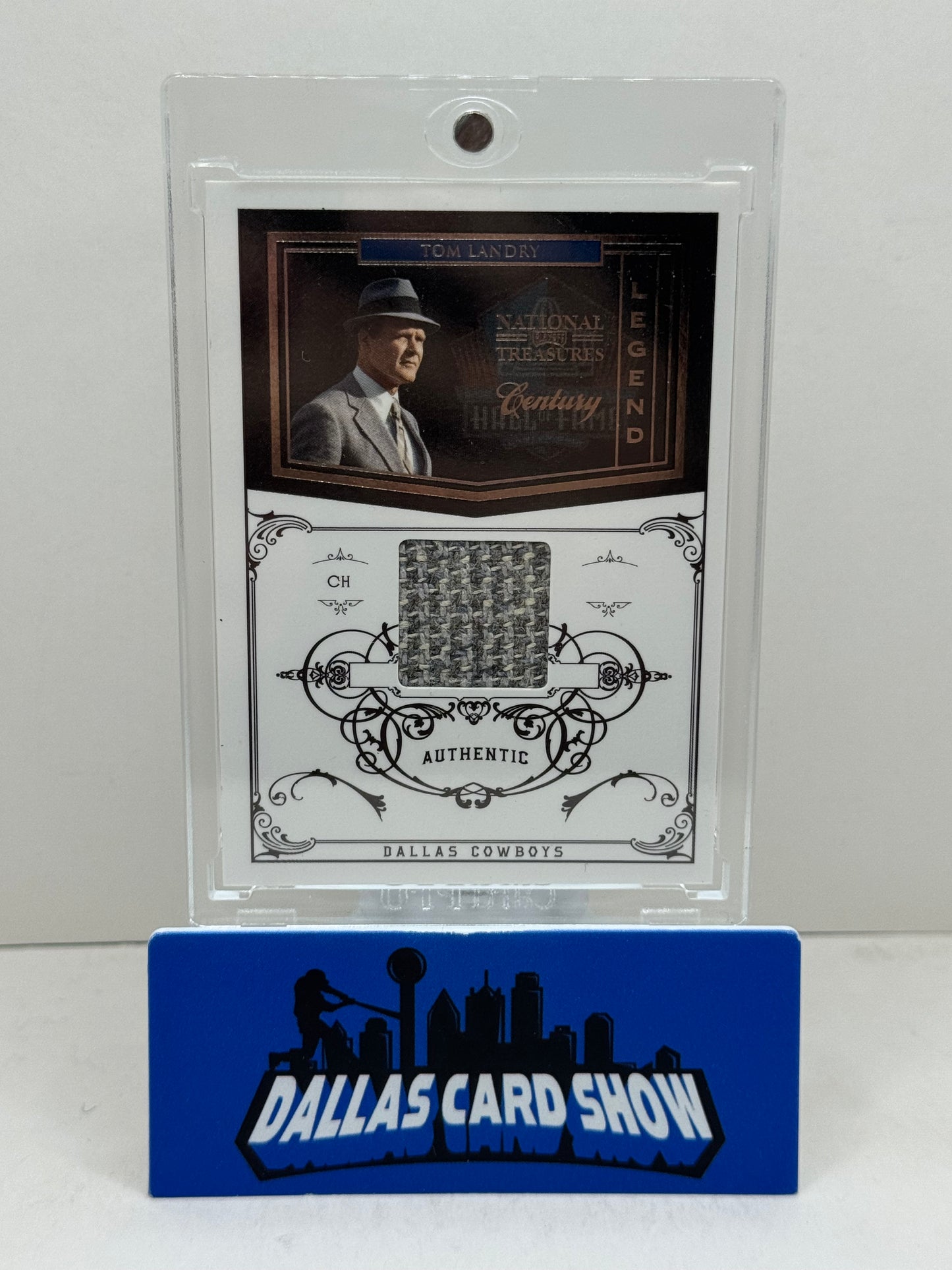 2011 Panini National Treasure #153 Tom Landry Legend Memorabilia Dallas Cowboys