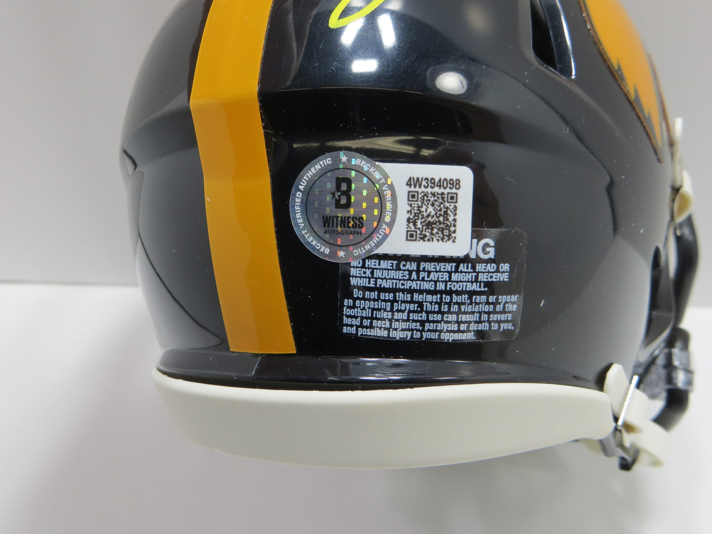 BOB STOOPS SIGNED IOWA HAWKEYES MINI HELMET Oklahoma Sooners BAS