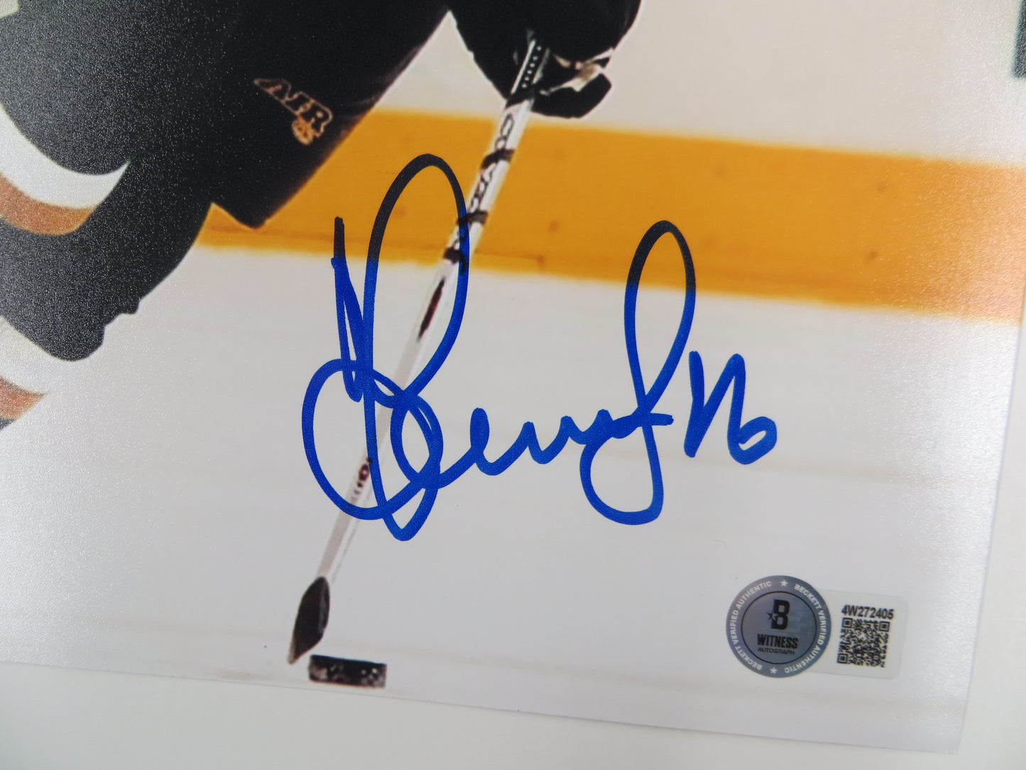 SERGEI ZUBOV DALLAS STARS SIGNED On Ice PHOTO Soviet Union RUSSIA BAS
