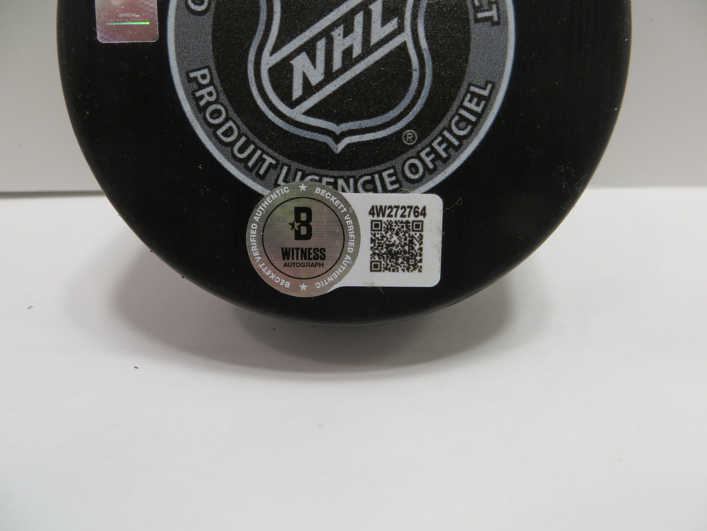 DERIAN HATCHER DALLAS STARS SIGNED 1999 Stanley Cup Puck BAS COA